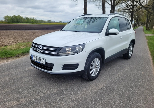 Volkswagen Tiguan cena 49600 przebieg: 195000, rok produkcji 2014 z Świecie małe 466